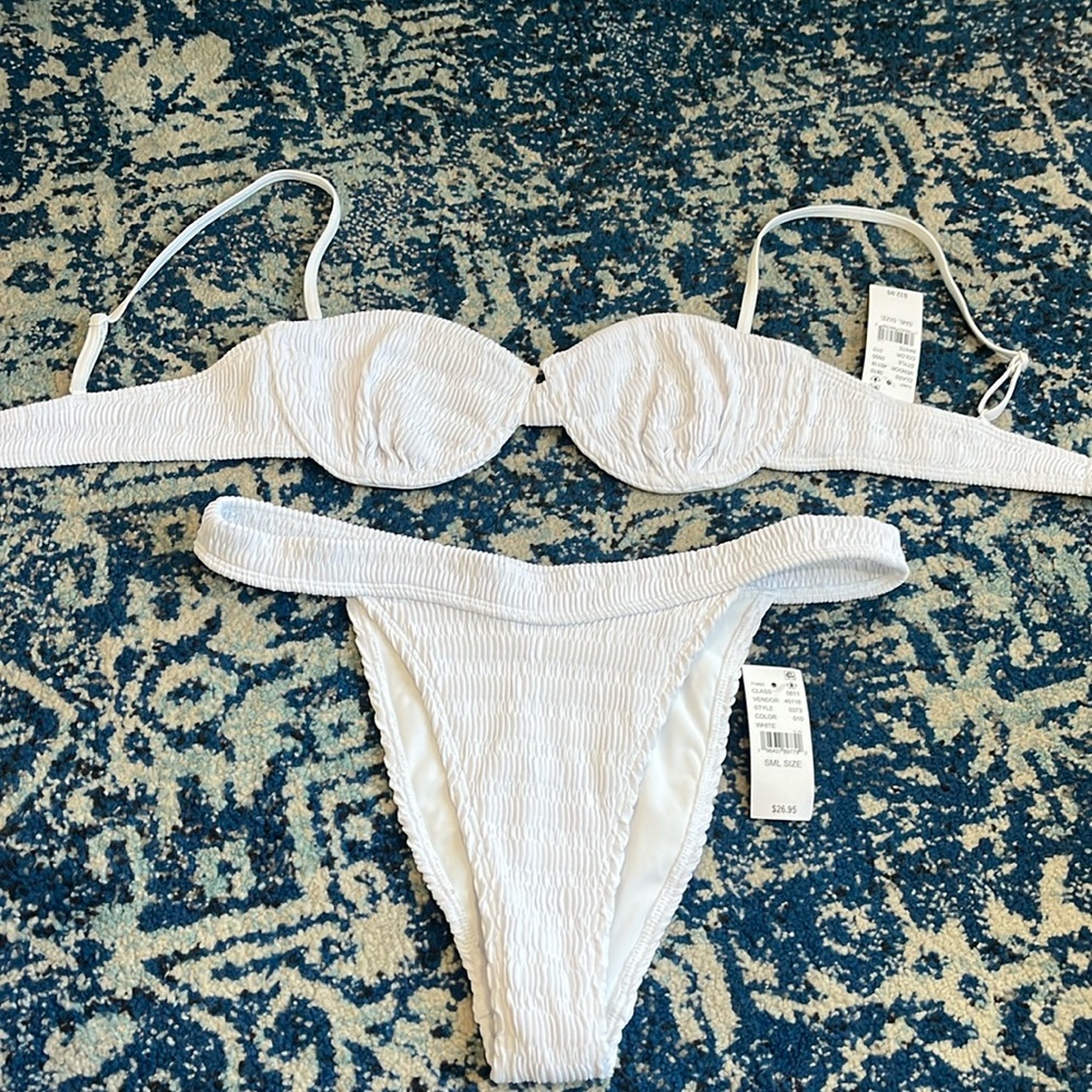 NWT pac sun white bikini